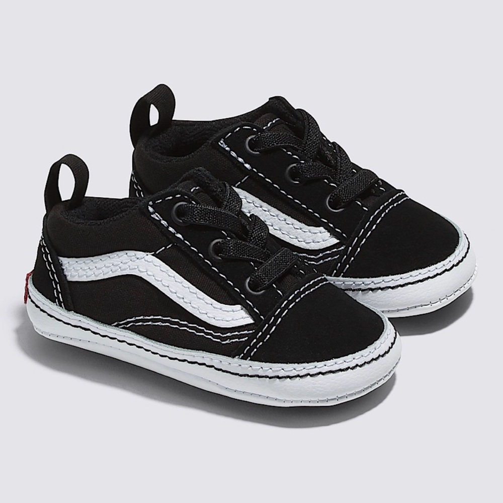 Vans Black and White Baby Walker Shoes
